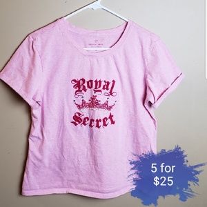 vintage Victoria's secret pink crown shirt
